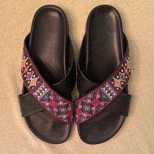 Johnny Was Black Sandals Size 9